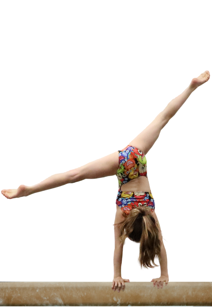 GEMS pre-competitive gymnast doing a cartwheel